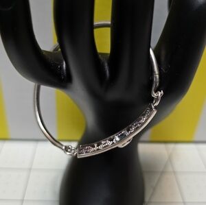 Elegant Sterling Silver Women's Bangle Bracelet